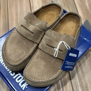 Birkenstock Naples Taupe Suede Wrapped Naples, 38N, 7-7.5 US, Brand New With Box
